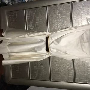 Guess by Marciano white cutout back skater dress